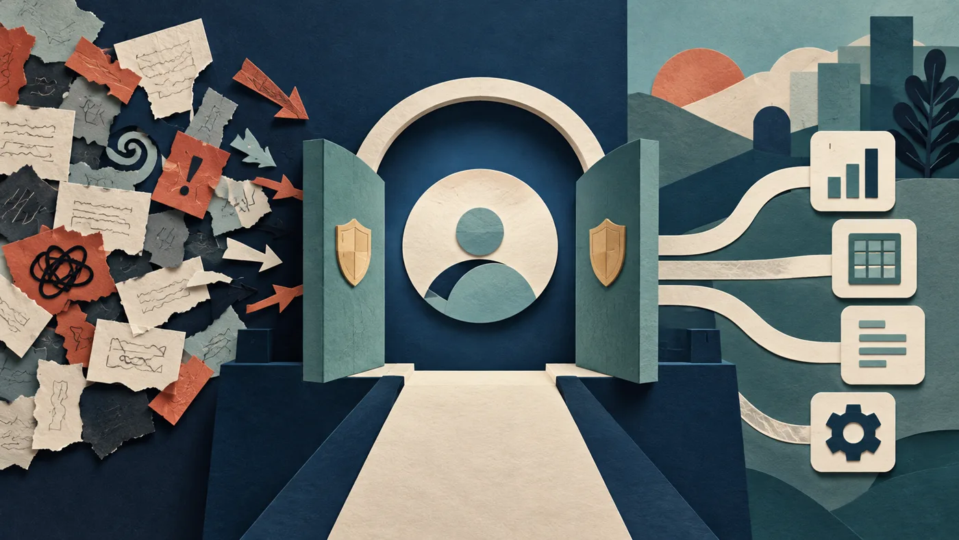 Untrusted instructions isolated from approved business tools and a human approval gate.