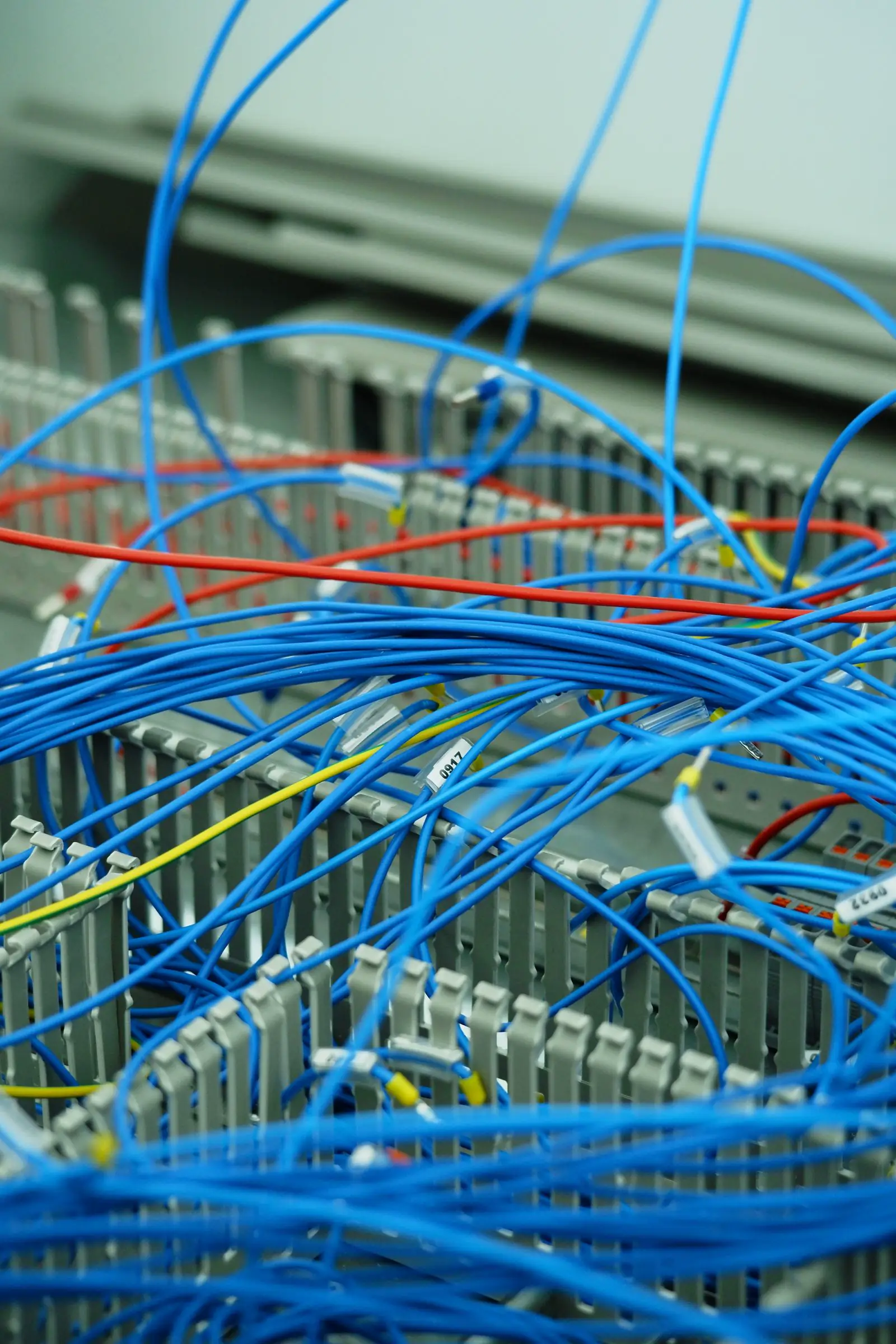Network cables connecting information systems